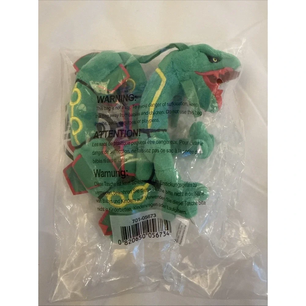 Pokemon Center Rayquaza Sitting Cuties Plush Fit Legendary Dragon Green Plushie